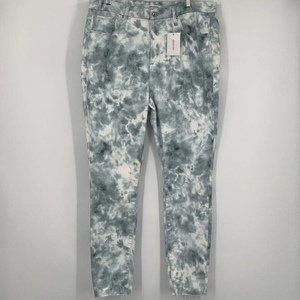 Good American Womens Legs Skinny‎ Jeans Blue Cloud Tie Dye Stretch Plus 20 New